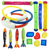 18pcs Underwater Pool Toys Rings